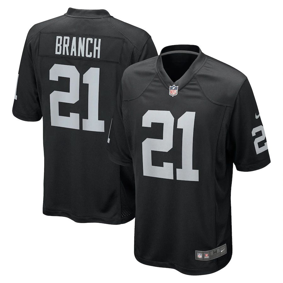 Men Las Vegas Raiders #21 Cliff Branch Nike Black Retired Player Game NFL Jersey